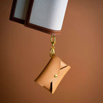 Sidecar ID envelope with premium leather finish and snap closure, designed to securely hold identification and small essentials.